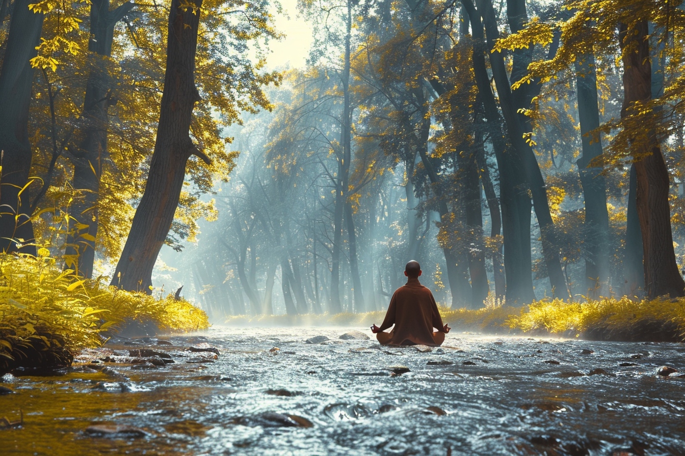 La connexion avec la nature lors d’une retraite spirituelle bouddhiste
